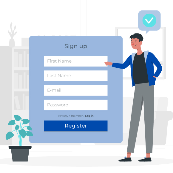 Sign Up Illustration